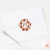 Canadian Maple Syrup Snoep Pattern Ronde Sticker (Envelop)