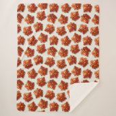 Canadian Maple Syrup Snoep Pattern Sherpa Deken (Voorkant)