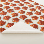 Canadian Maple Syrup Snoep Pattern Sherpa Deken (3/4)