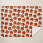 Canadian Maple Syrup Snoep Pattern Sherpa Deken (Voorkant (horizontaal))