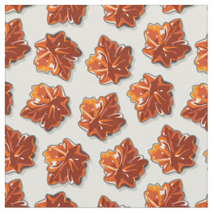 Canadian Maple Syrup Snoep Pattern Stof