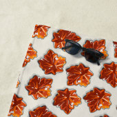 Canadian Maple Syrup Snoep Pattern Strandlaken (In situ)