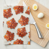 Canadian Maple Syrup Snoep Pattern Theedoek (Quarter Fold)