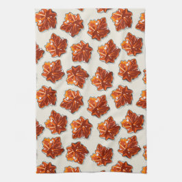 Canadian Maple Syrup Snoep Pattern Theedoek