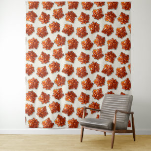 Canadian Maple Syrup Snoep Pattern Wandkleed