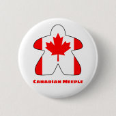 Canadian Meeple Button (Voorkant)