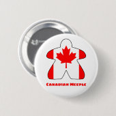 Canadian Meeple Button (Voorkant /achterkant)