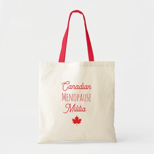 Canadian Menopause Militia Tas (Voorkant)