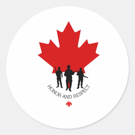 Canadian Military Veteran Sticker (Voorkant)