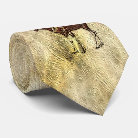 Canadian Moose 2 & Organic Textured Paper-look Str Stropdas (Opgerold)