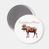 Canadian Moose Magnet (Voorkant / Achterkant)