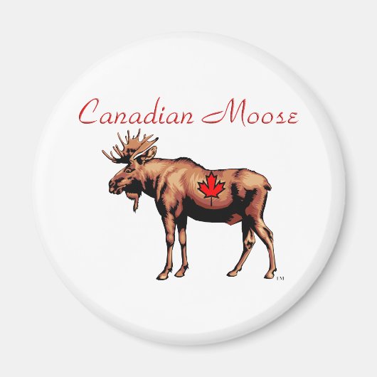 Canadian Moose Magnet (Voorkant)
