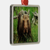 Canadian Moose Metalen Ornament (Rechts)