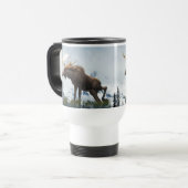 Canadian Moose & Mountains Wildlife Natuur Reisbeker (Voorkant links)