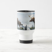 Canadian Moose & Mountains Wildlife Natuur Reisbeker (Center)