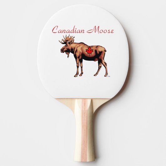 Canadian Moose Ping Pong Paddle Tafeltennisbatje (Voorkant)