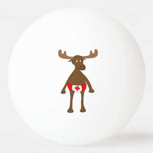 Canadian Moose Pingpongbal (Voorkant)