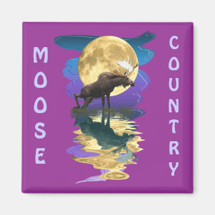 Canadian Moose Wildlife Art Magneet