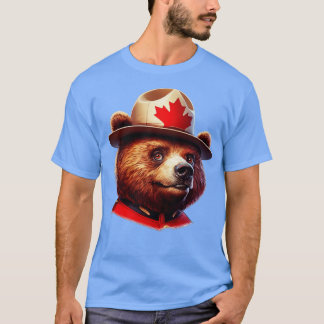 Canadian Mountie Beer Illustratie T-shirt