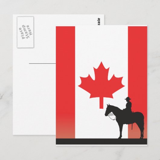 Canadian Mountie Briefkaart (Voorkant / Achterkant)