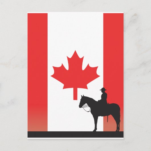 Canadian Mountie Briefkaart (Voorkant)