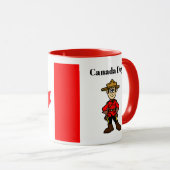 Canadian Mountie Canada Day Mok (Voorkant rechts)