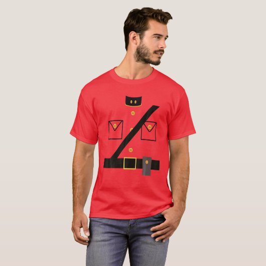 Canadian Mountie Costume - RCMP - Halloween Costum T-shirt (Voorkant volledig)