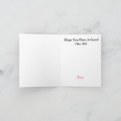 Canadian Mountie Funny Canada Day Kaart (Binnen)