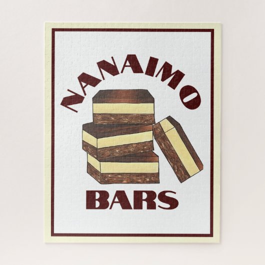 Canadian Nanaimo Bars Canada British Columbia Food Legpuzzel (Verticaal)