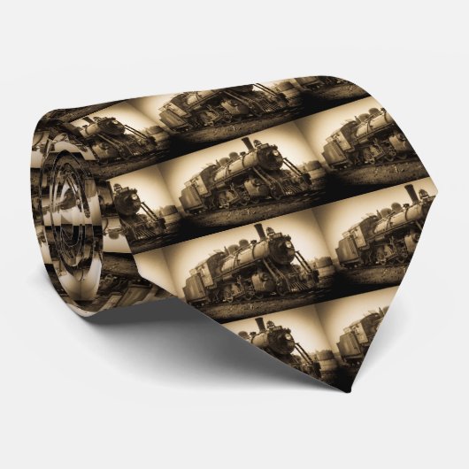 Canadian National Railroad Engine 2128 Stropdas (Opgerold)