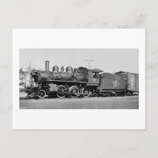 Canadian National Railroad Engine 92 Port Dover Briefkaart (Voorkant)