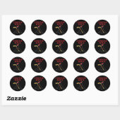 Canadian Ninja Ronde Sticker (Vel)