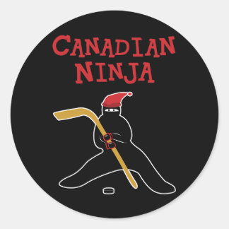 Canadian Ninja Ronde Sticker