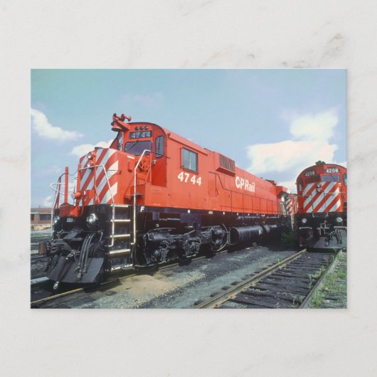 Canadian Pacific Rail Locomotives 1979 Briefkaart (Voorkant)