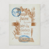 Canadian Pacific Railway Dining Car Menu 1897 (Voorkant)