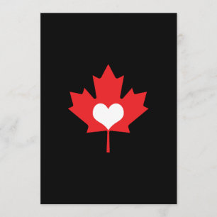 Canadian Pride - I Love Canada Maple Leaf Kaart