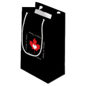 Canadian Pride - I Love Canada Maple Leaf Klein Cadeauzakje (Achterkant Gekanteld)