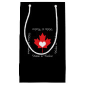 Canadian Pride - I Love Canada Maple Leaf Klein Cadeauzakje (Voorkant)