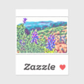 Canadian Purple Flowers Vinyl Sticker (Vel)