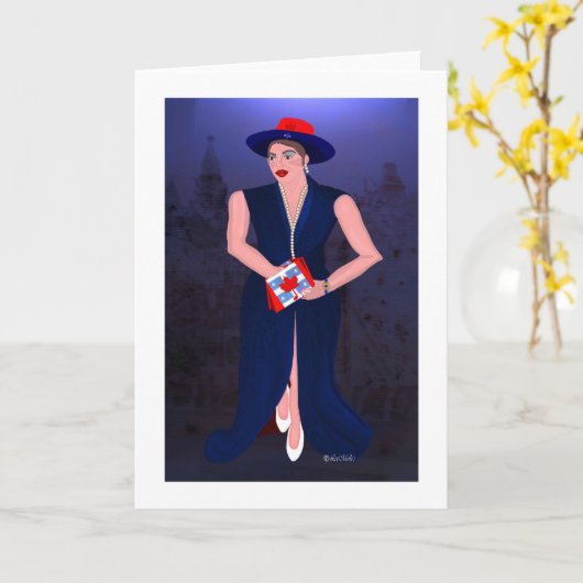 Canadian Quebecer LeeMarie's creative Design Kaart (Gele Bloem)