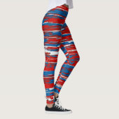 Canadian Red Blue Hockey. Leggings (Rechts)