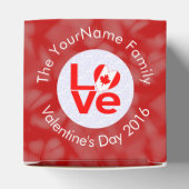 Canadian Red LOVE Flag gepersonaliseerd Bedankdoosjes (Bovenkant)