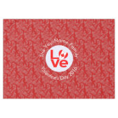 Canadian Red LOVE Flag gepersonaliseerd Tafelkleed (Voorkant (Horizontaal))