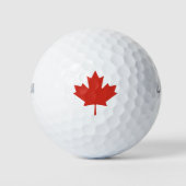 Canadian Red Maple Leaf Canada Golfballen (Voorkant)