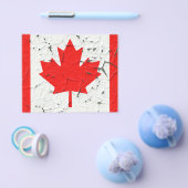 Canadian Red Maple Leaf CANADA Peeling Paint Print Flyer (Enkel)