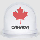 Canadian Red Maple Leaf Snow Globe – Patriotic  Sneeuwbol (Voorkant)