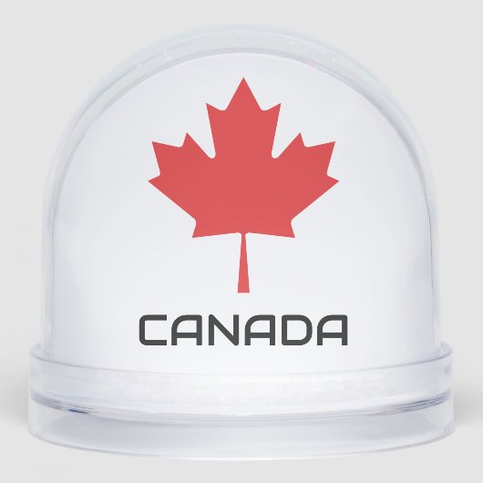 Canadian Red Maple Leaf Snow Globe – Patriotic  Sneeuwbol (Voorkant)