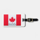 Canadian Red Travel Labels personaliseren (Voorkant horizontaal)
