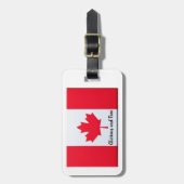 Canadian Red Travel Labels personaliseren (Voorkant verticaal)