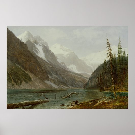 Canadian Rockies (1889) - Albert Bierstadt Poster (Voorkant)